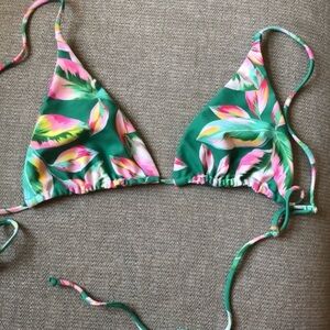 Skatie Bikini top AND bottom in Tortuga tropical floral print